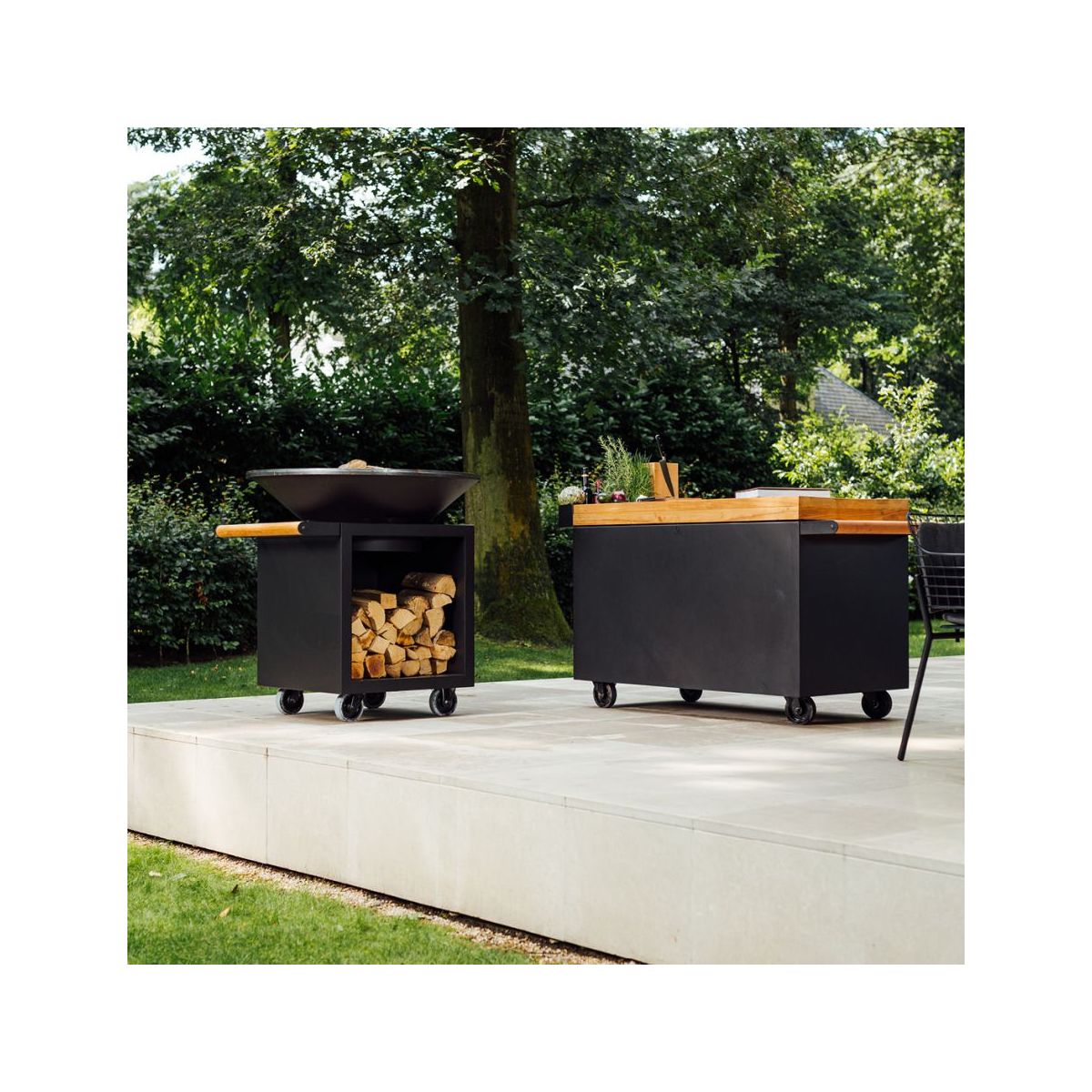 Brasero Classic Storage Black 100 Pro OC4B100 couleur unique, OFYR