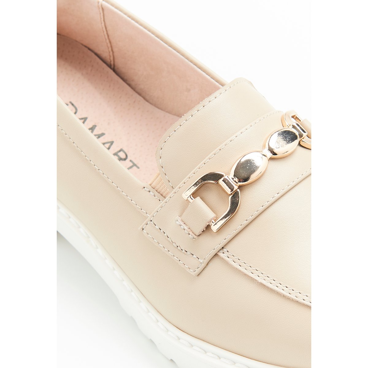 Mocassins détails strass Amortyl marron beige, DAMART