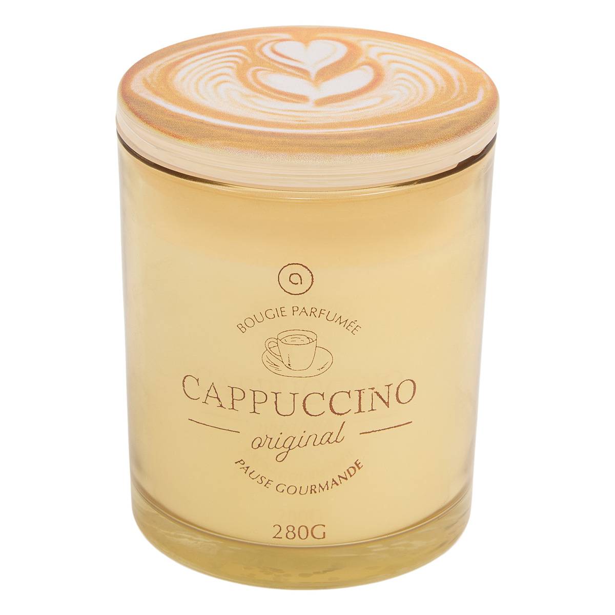 Bougie parfumée croissant Fra ronde 280 g cappuccino, ATMOSPHERA