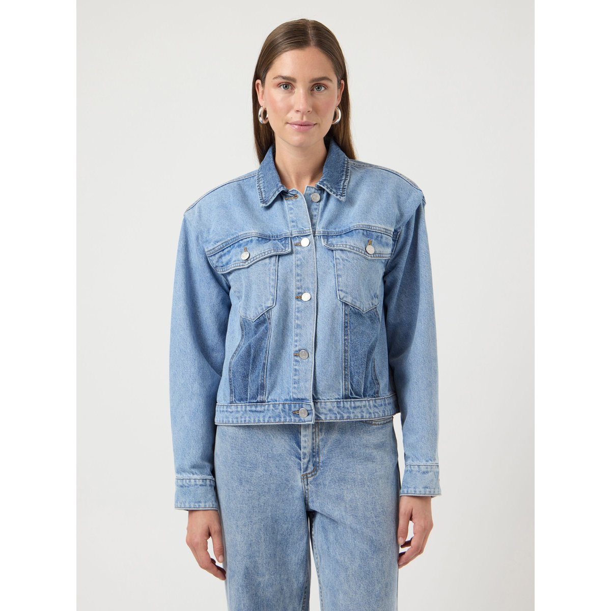 Veste En Jean light blue denim, YAS