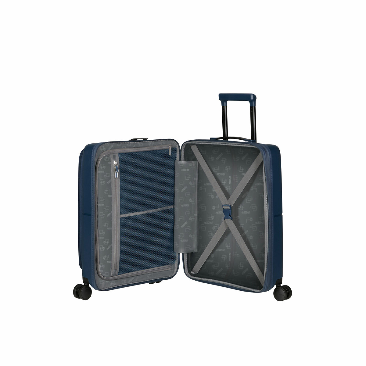Mala de cabine expansível Dashpop, 55cm, 4 rodas, da American Tourister azul, AMERICAN TOURISTER