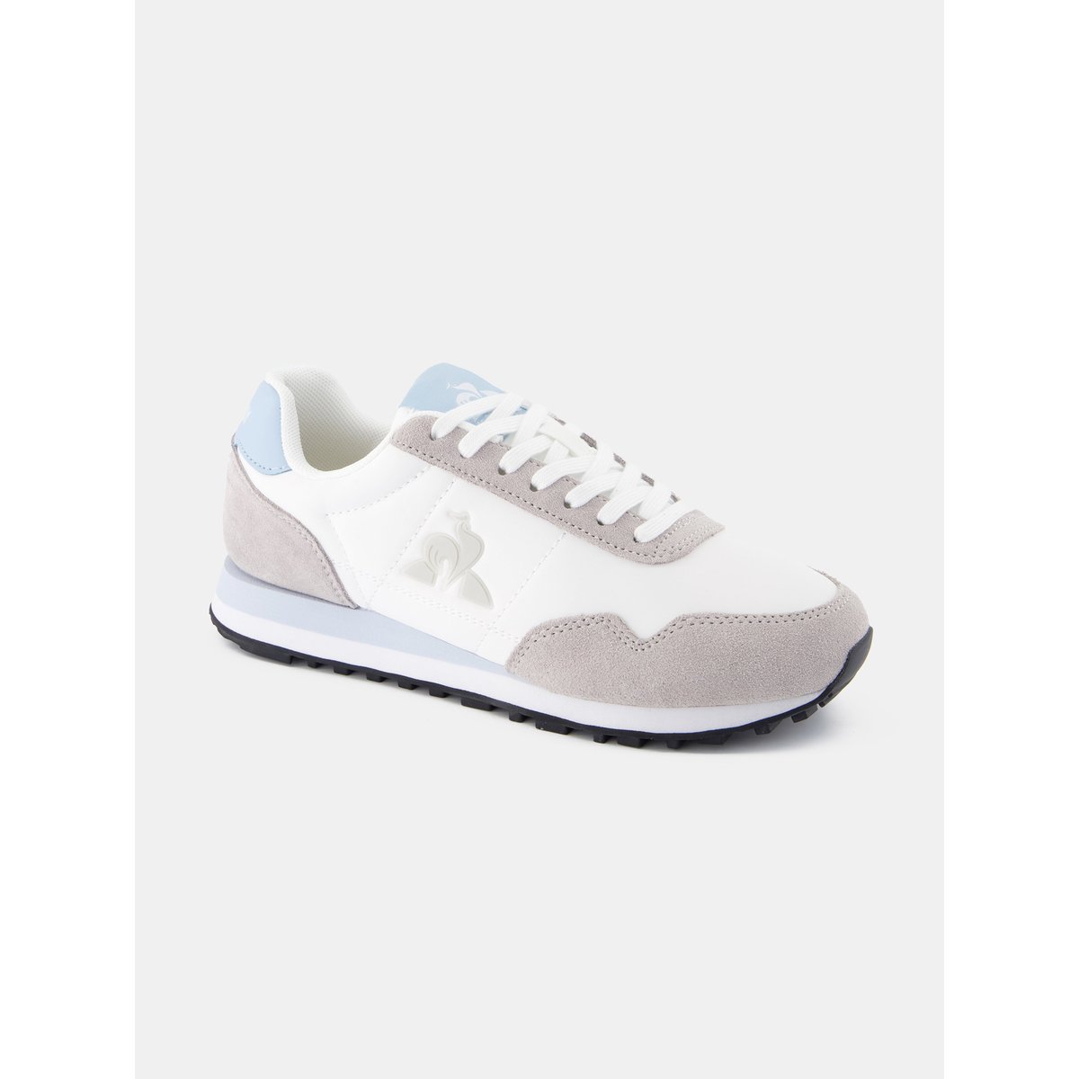 Sneakers rétro-running avec détails suede Astra optical white/micro chip, LE COQ SPORTIF