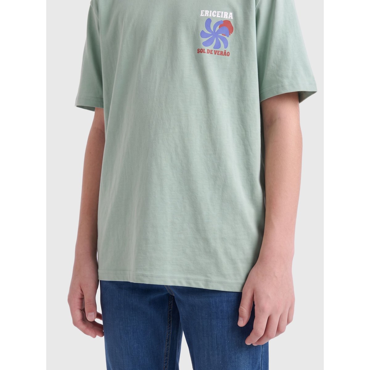 T-Shirt chinois green, ONLY & SONS JUNIOR