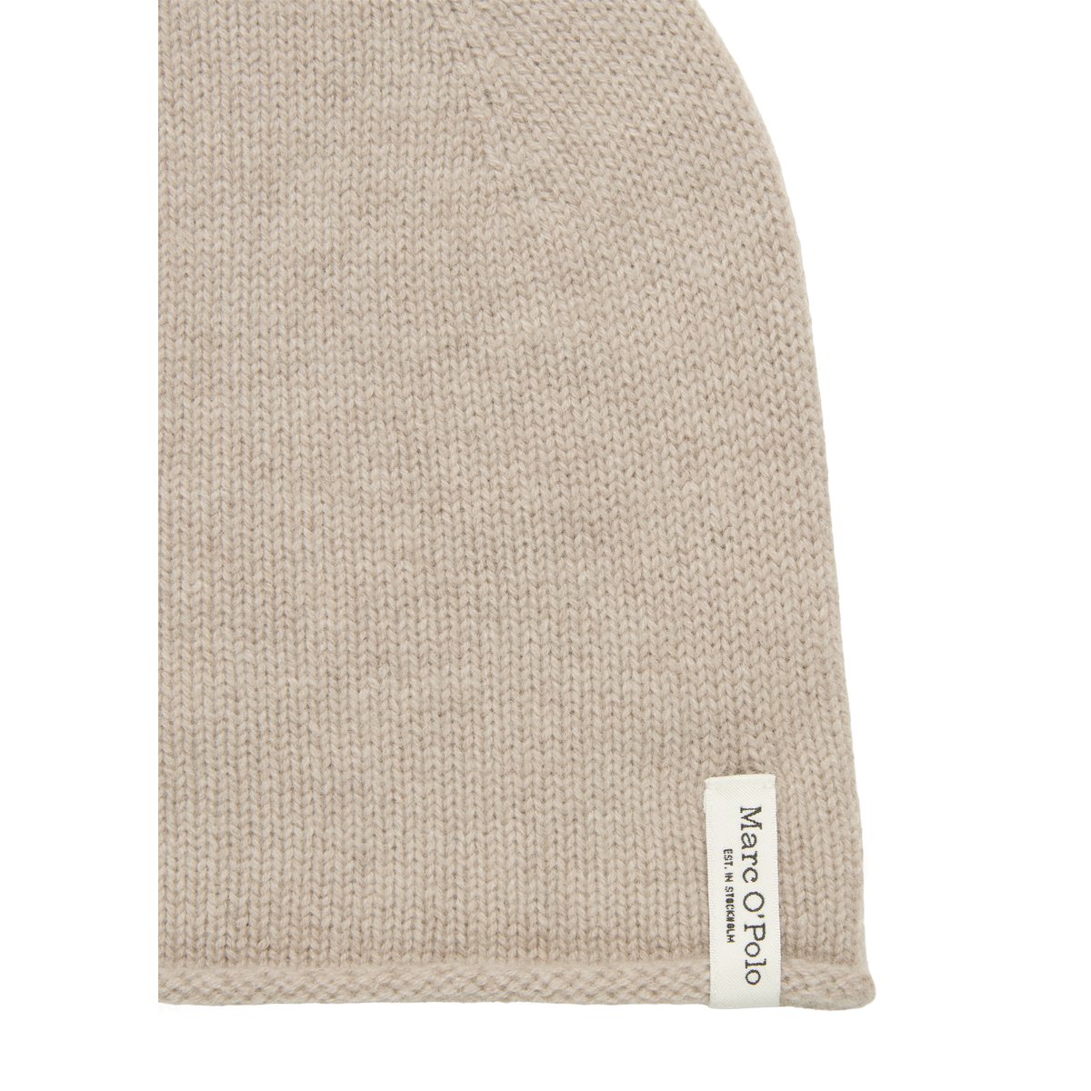 Bonnet tricoté avec de la laine de cachemire luxueuse gris, MARC O'POLO