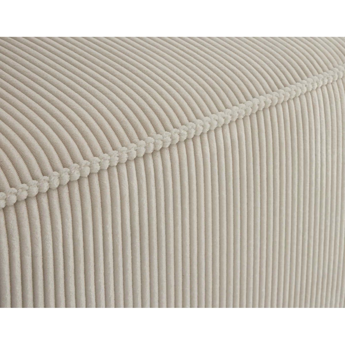 Module d'assise angle réversible velours côtelé, ARTY beige, BEST MOBILIER