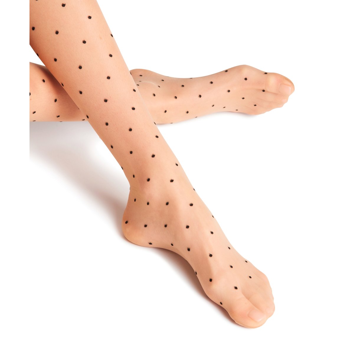 Collant Dot Bicolor 15 Transparent beige, FALKE