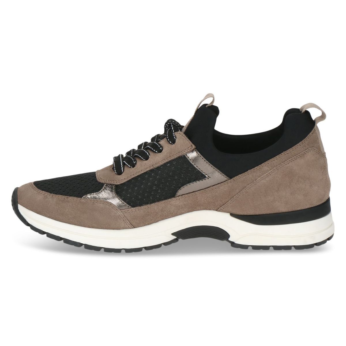 Basket à lacets marron mocca croco, CAPRICE