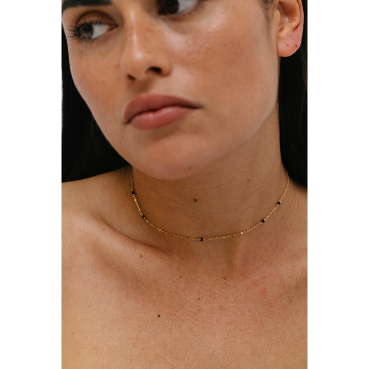 Collier-Bracelet Satellite - Agate noire agate noire, YAY PARIS