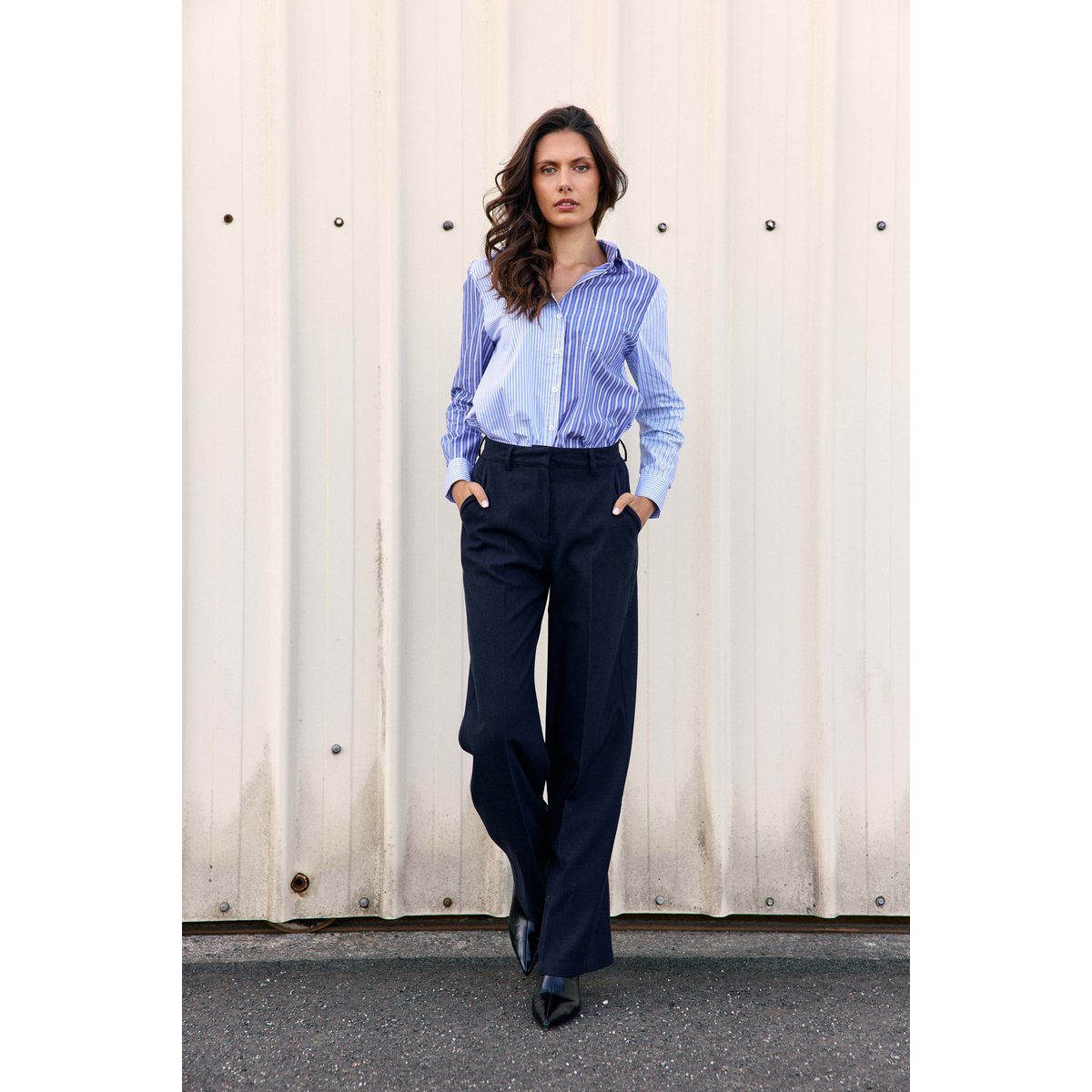 PANTALON uni PETRONY 25-marine, LA PETITE ETOILE