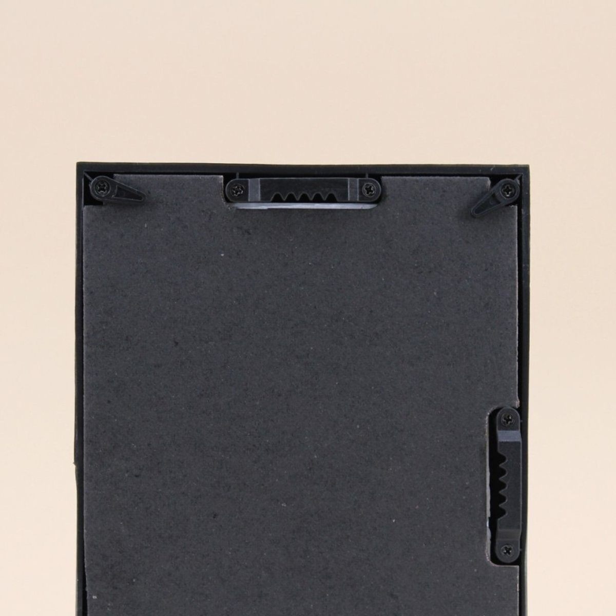 Set 3 cadres photos + étagère 45cm noir, ORNAMI