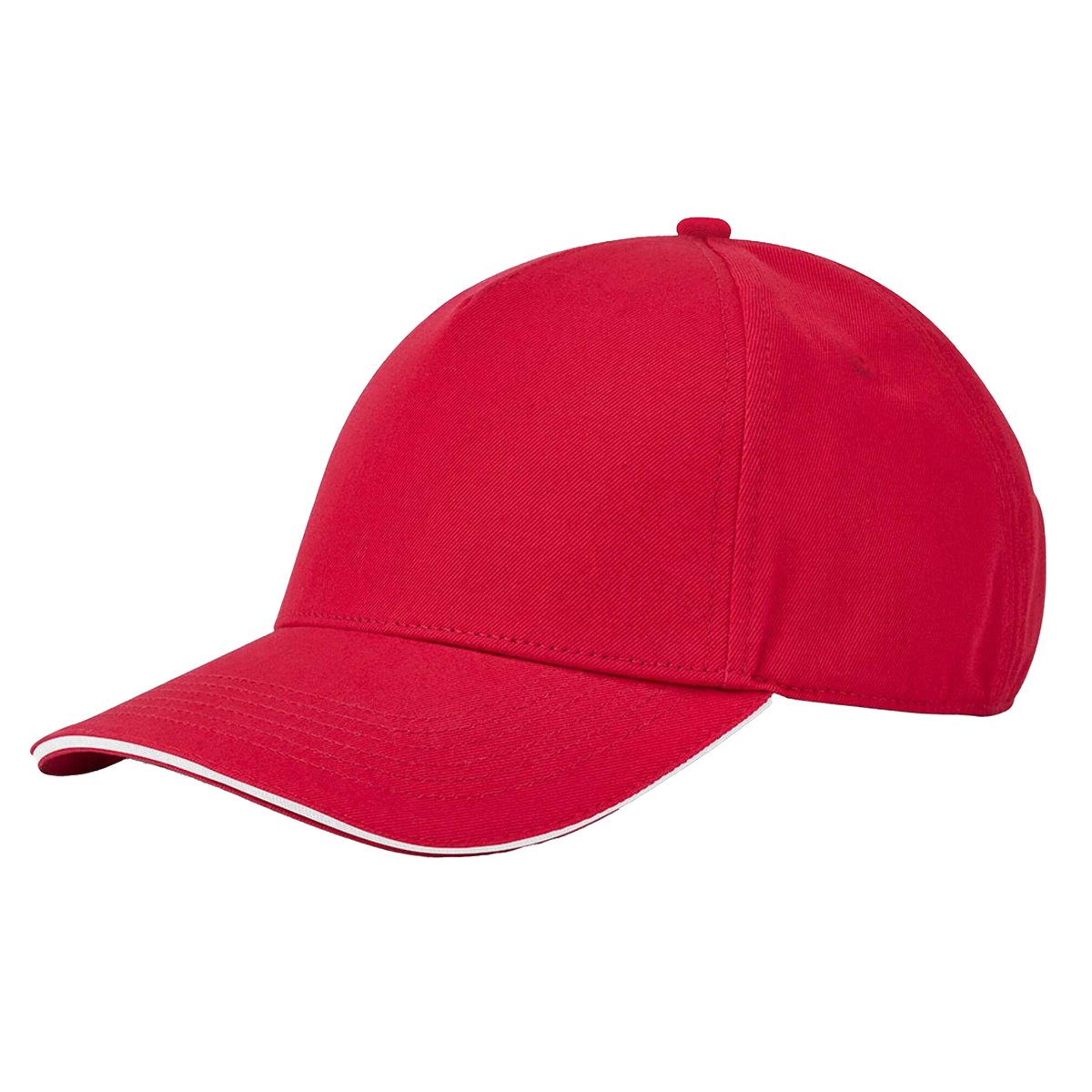 Casquette de baseball motif/style 5 panneaux EARTHAWARE CLASSIC rouge, BEECHFIELD