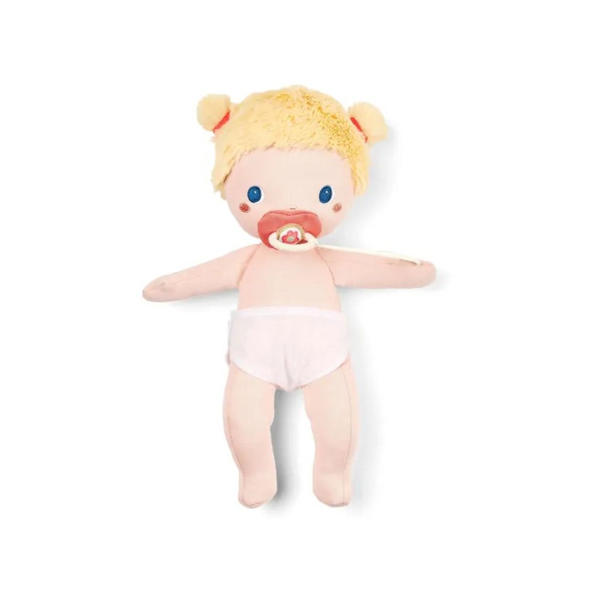 Poupon en tissu 30cm rose, LILLIPUTIENS