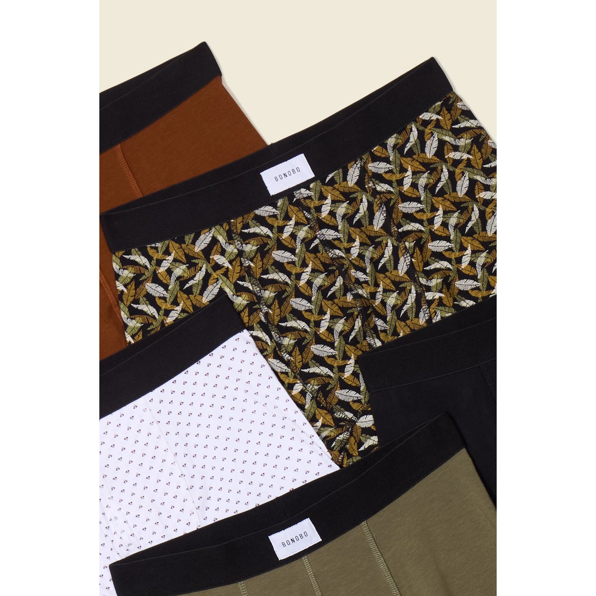 Lot 5 boxers noir, BONOBO