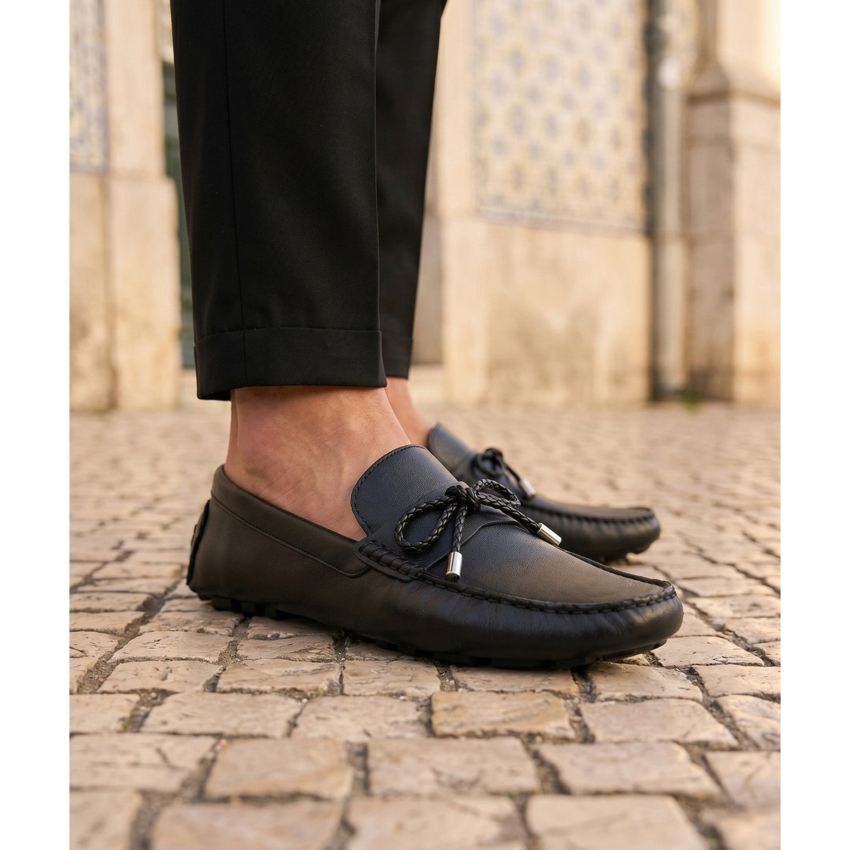 Mocassin MARBELLA noir, FINSBURY