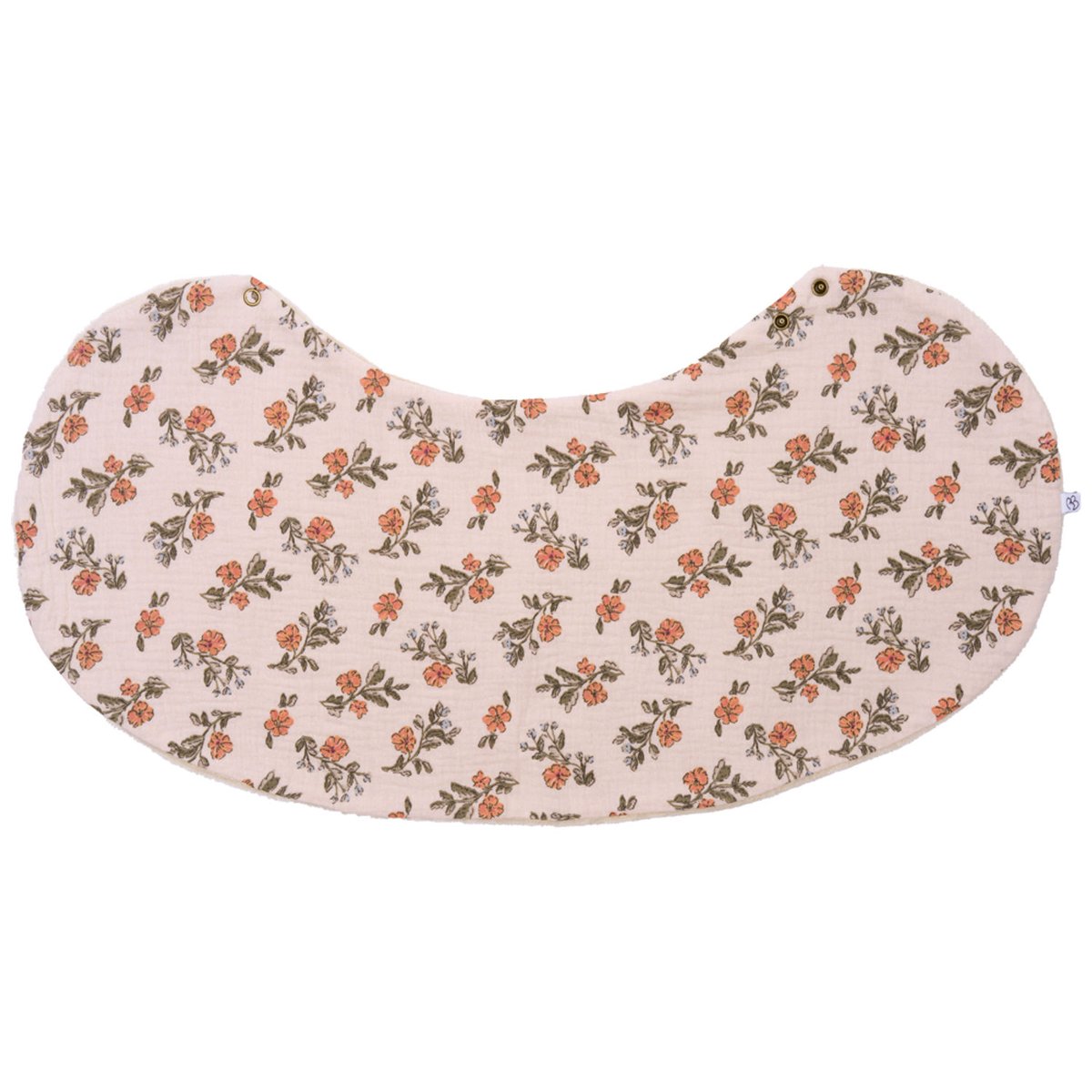 Bavoir 2 en 1 (poncho et épaule) gaze de coton et bambou biscuit, BB & CO