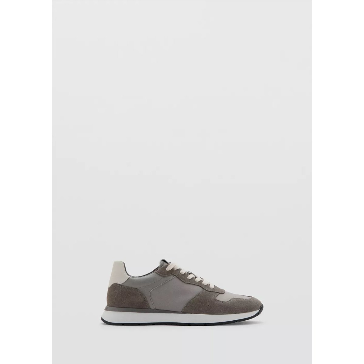 Tennis combinées cuir gris, MANGO MAN