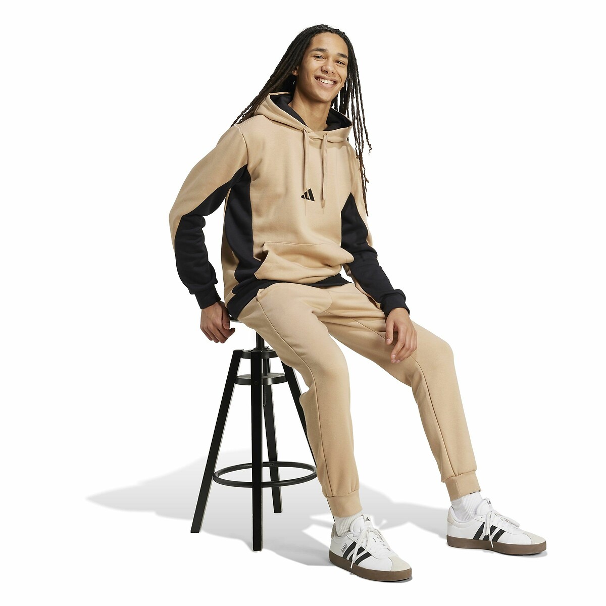Survêtement à capuche colorblock French terry sable, ADIDAS SPORTSWEAR