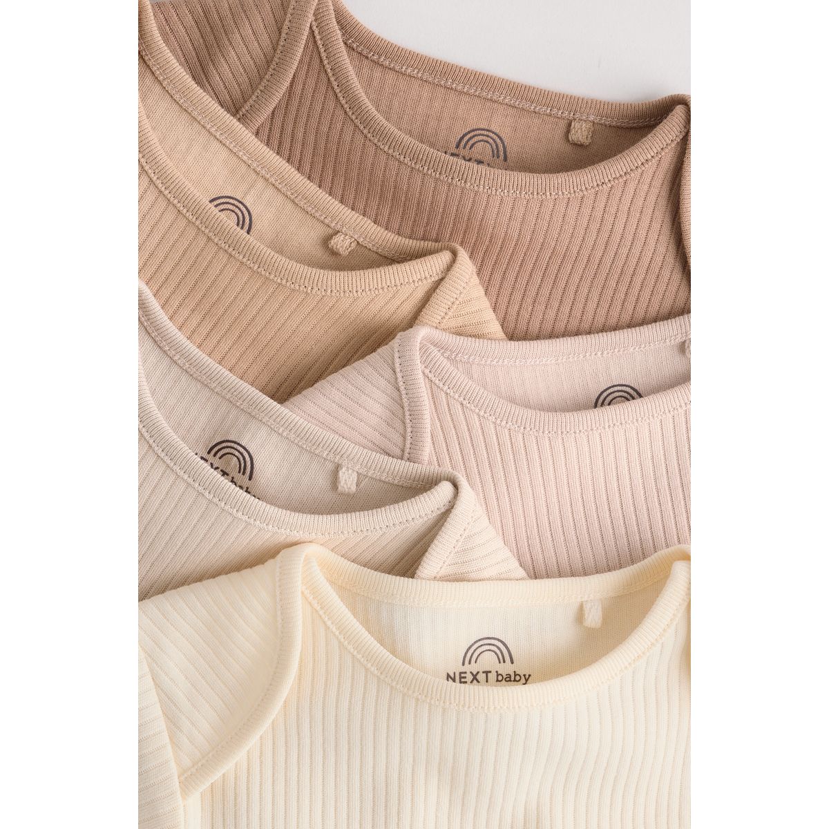 Body à manches courtes bébé, lot de 5 crème, NEXT