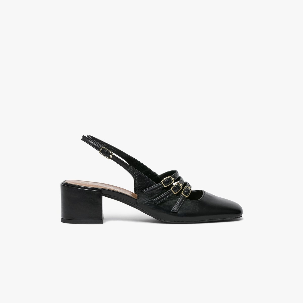 Escarpin en cuir DEMI noir, BOCAGE
