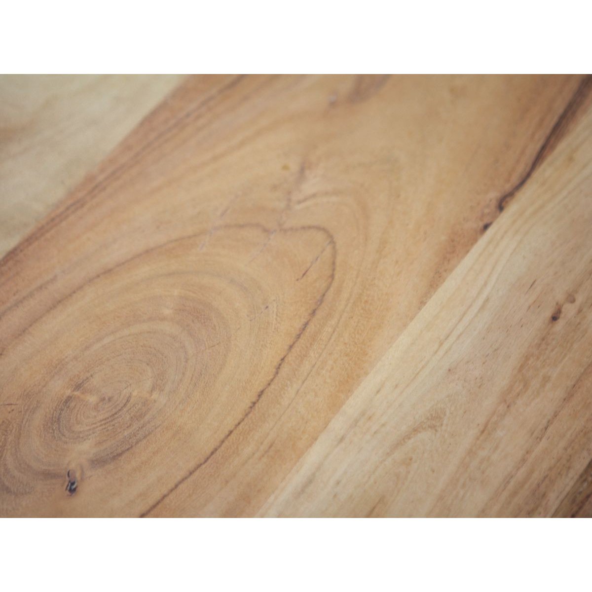 Table à manger bois massif, TWIST marron clair, BOBOCHIC