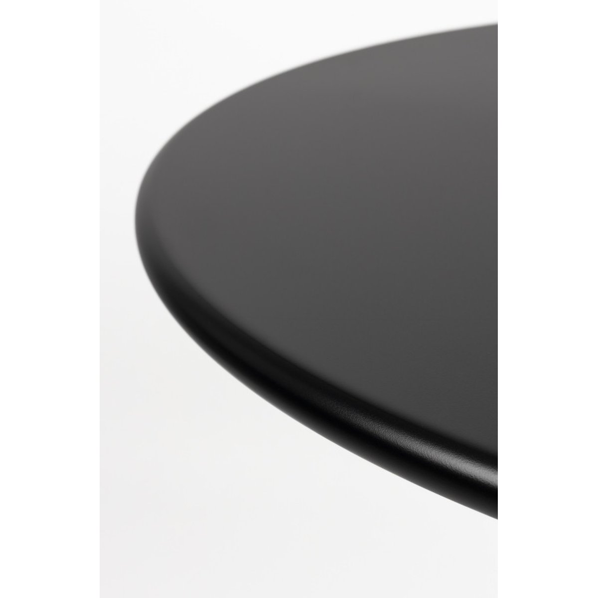 Table de jardin ronde en métal, L.80 , SANJAY noir, BOITE A DESIGN