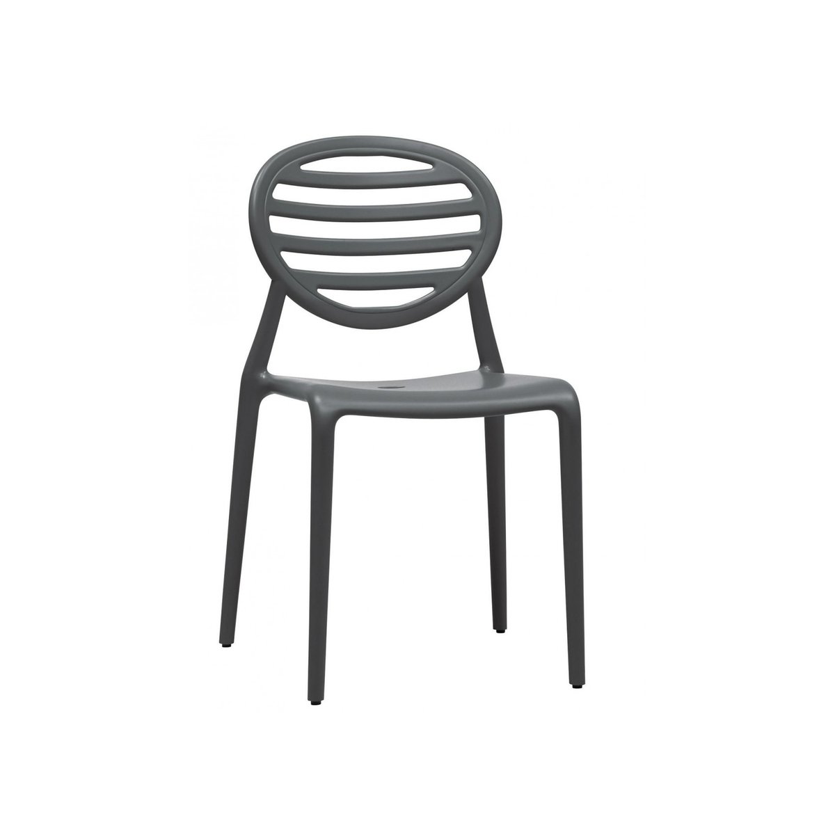 Chaise de jardin empilable (lot de 6), TOP GIO gris, SCAB DESIGN