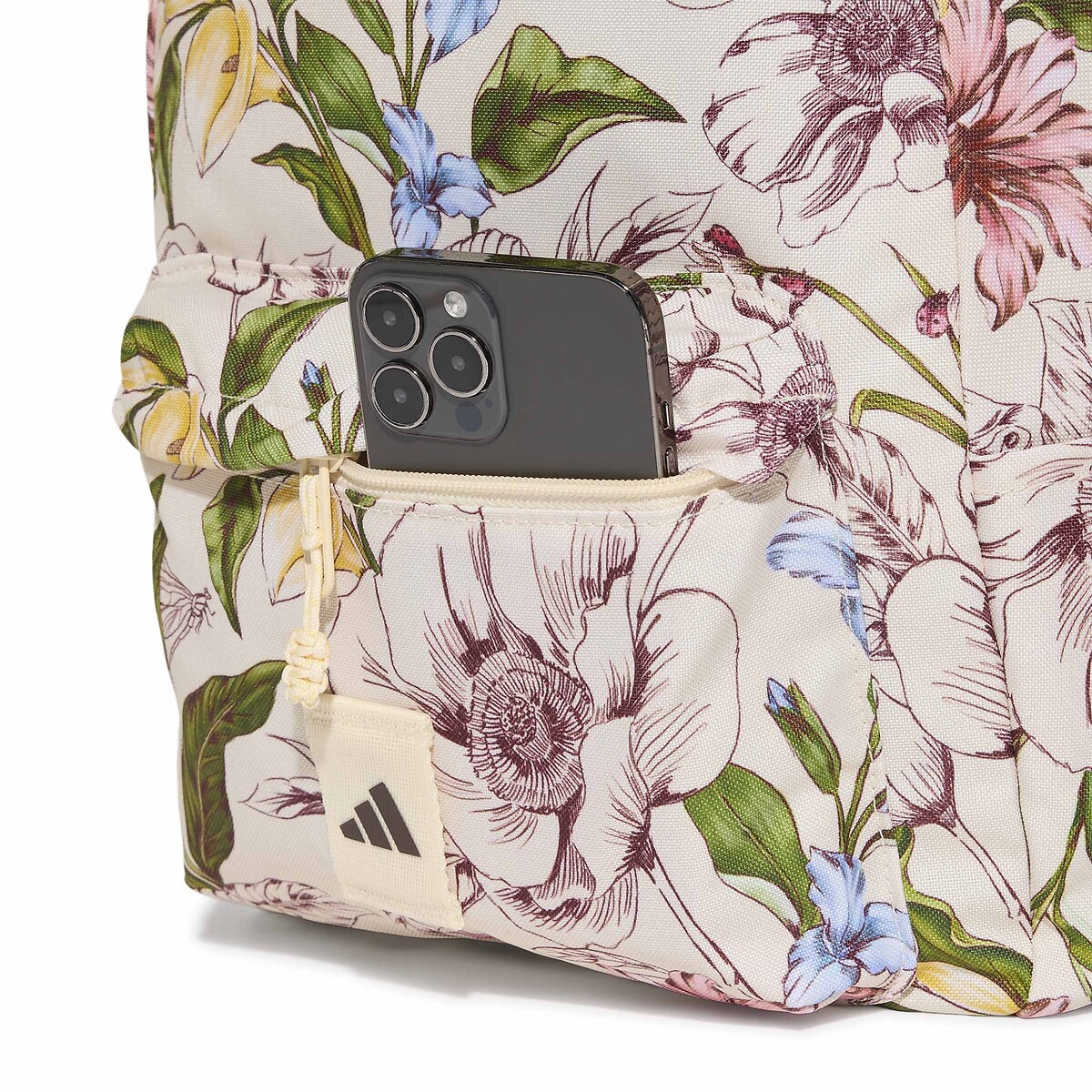 Zaino Farm Classic stampa floreale su sfondo ecru, adidas Performance