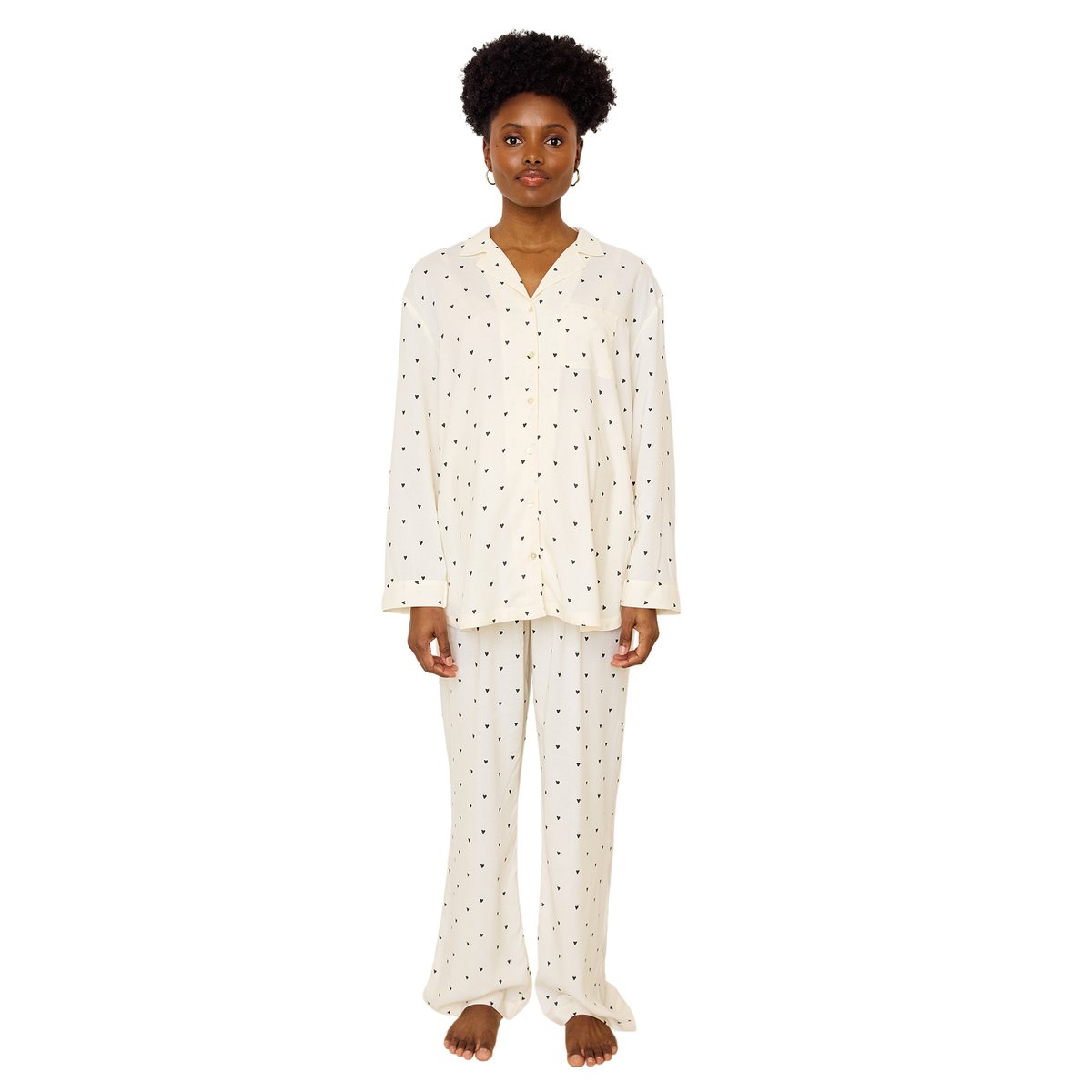 Pyjama de grossesse et d'allaitement écru, VERTBAUDET