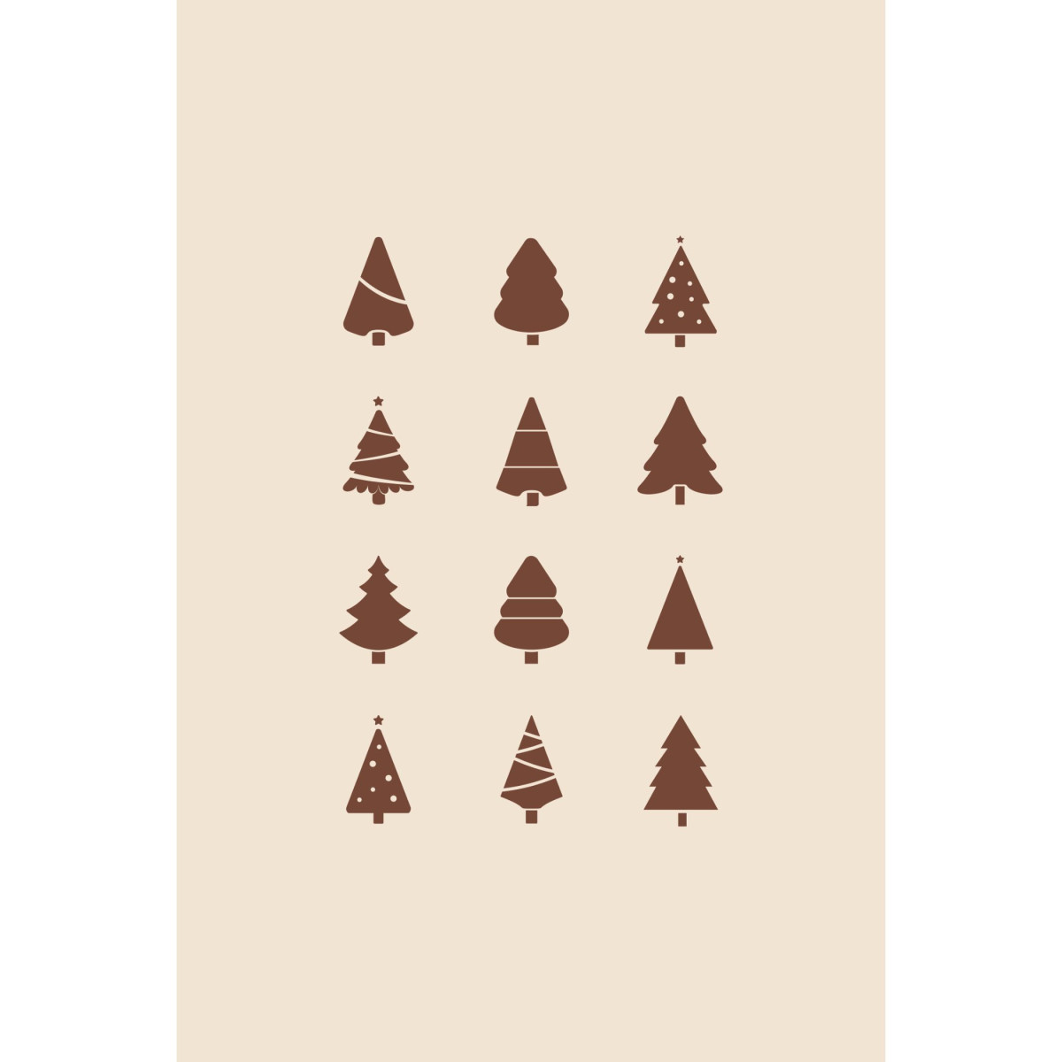 Tableau sur toile Sapins 30x45 cm tableaux sur toile-, CEANOTHE
