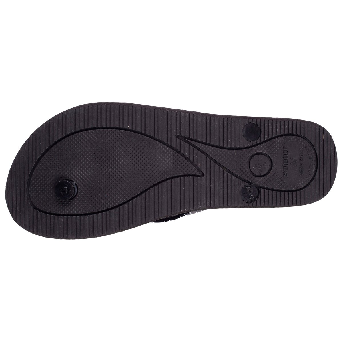 Tongs souples, légères, résistantes à l'affaissement et durable. noir, ISOTONER