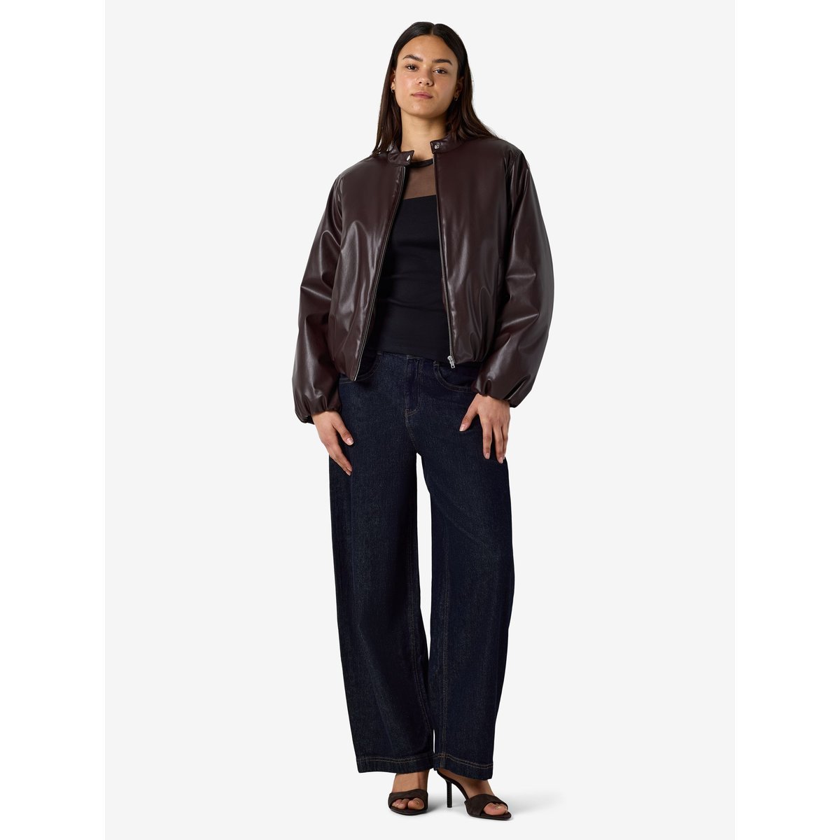 Veste Rembourrée rouge - chocolate plum1, NOISY MAY