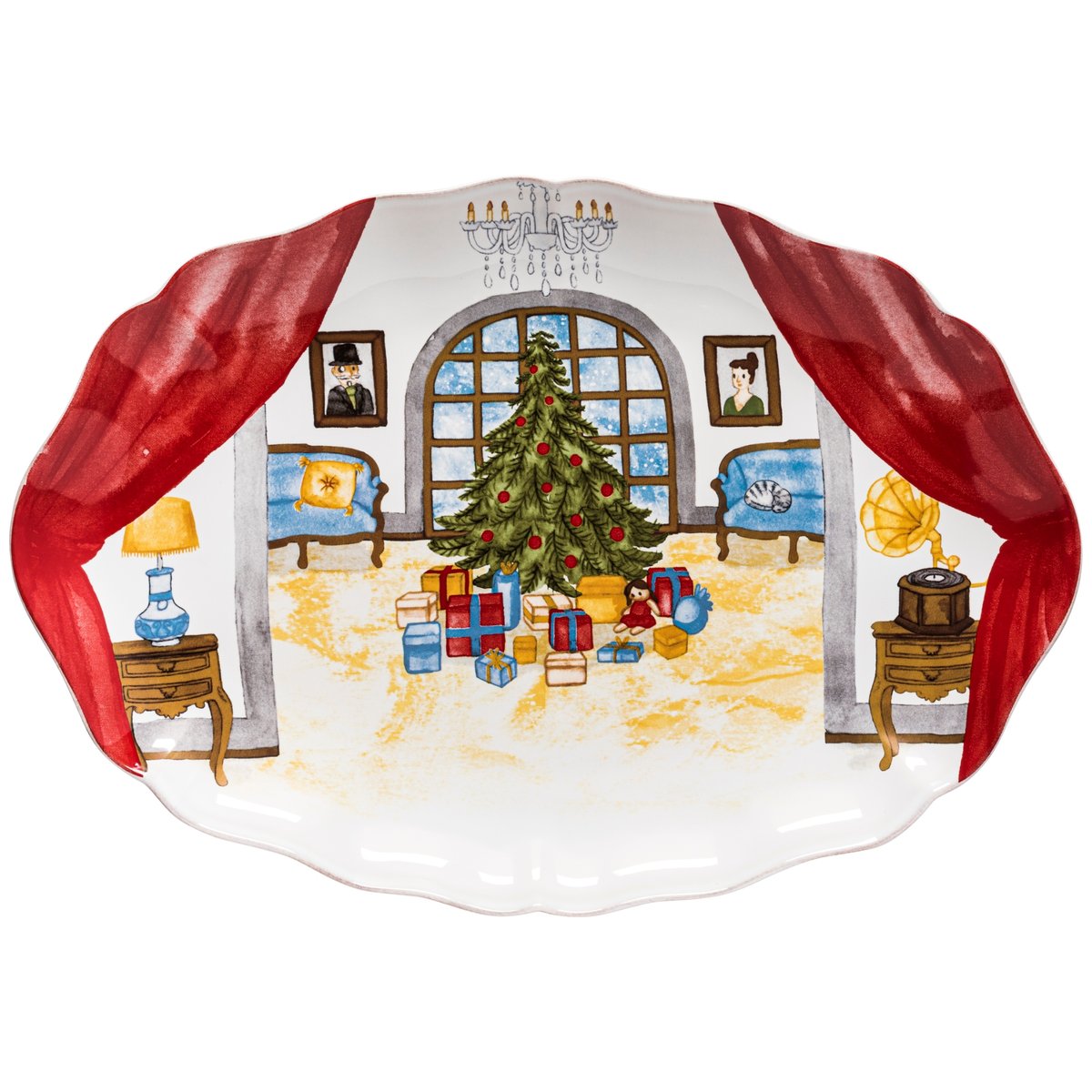Plat Ovale The Nutcracker, Casafina by COSTA NOVA white, COSTA NOVA