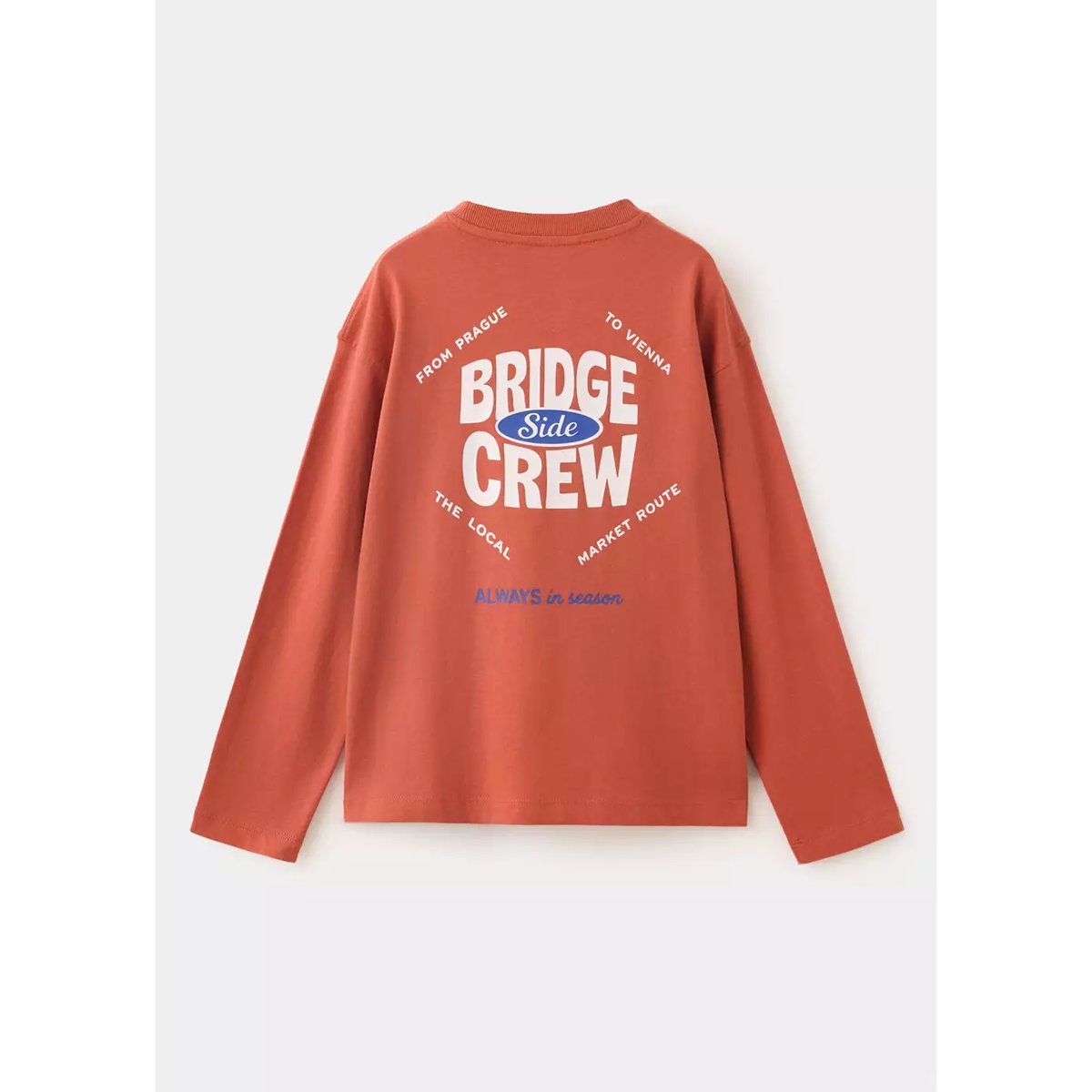 T-shirt oversize imprimé rouge-orangé, MANGO KIDS