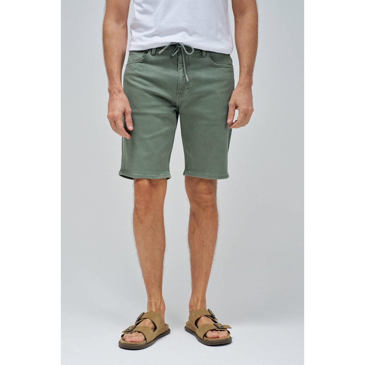 SHORT EN DENIM COLORÉ S-ACTIV vert kaki, SALSA JEANS