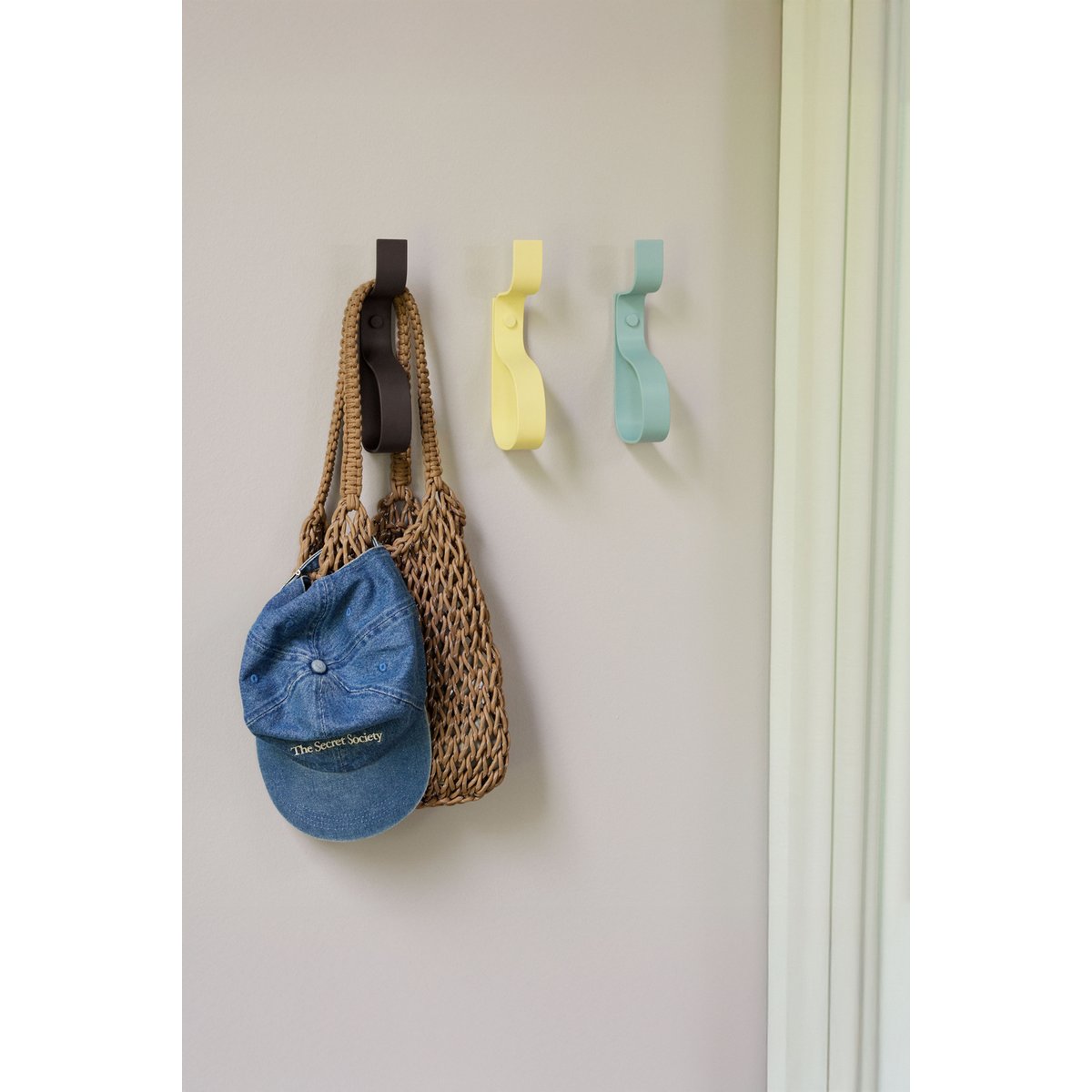 Crochet en fer NAMI bleu, HUBSCH