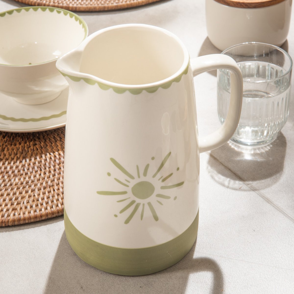 Pichet Tamara 1,6L vert, TABLE PASSION