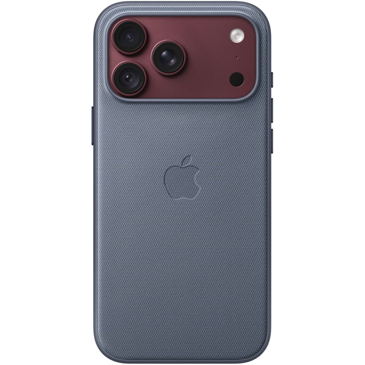 Coque iPhone 18 Pro Max TechWoven Bleu Chambra couleur unique, APPLE