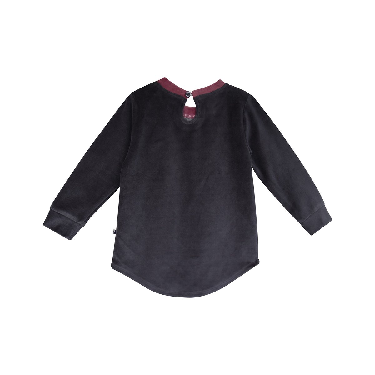 Pyjama 2 pieces margaretta velours rase enfant gris, SUCRE D'ORGE