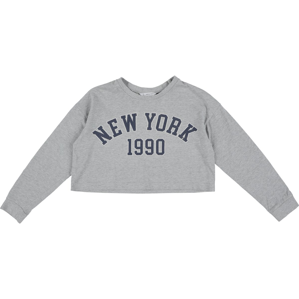 T-shirt - Très bon état gris, MANGO