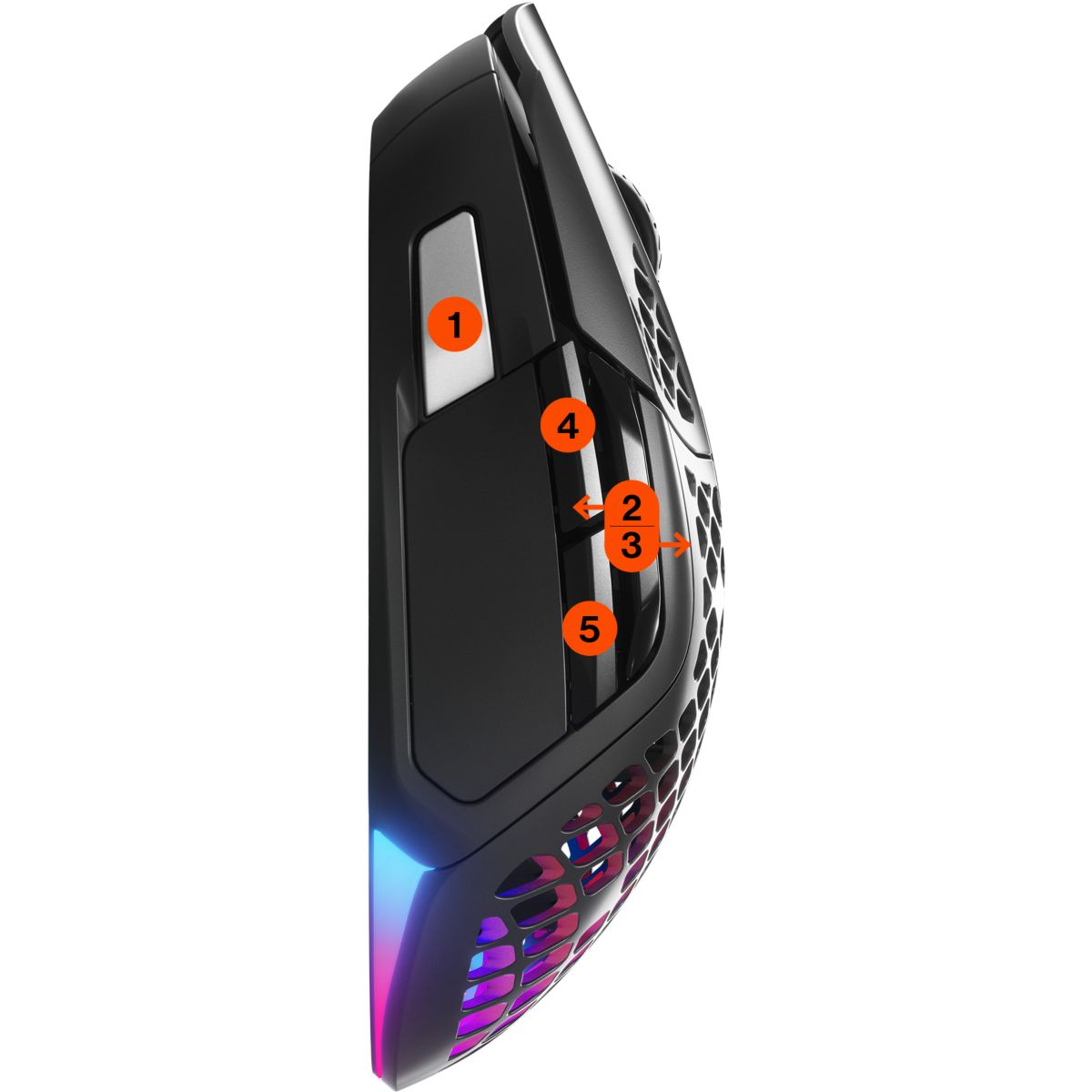 Souris Gamer Sans Fil AEROX 5 WIRELESS noir, STEELSERIES