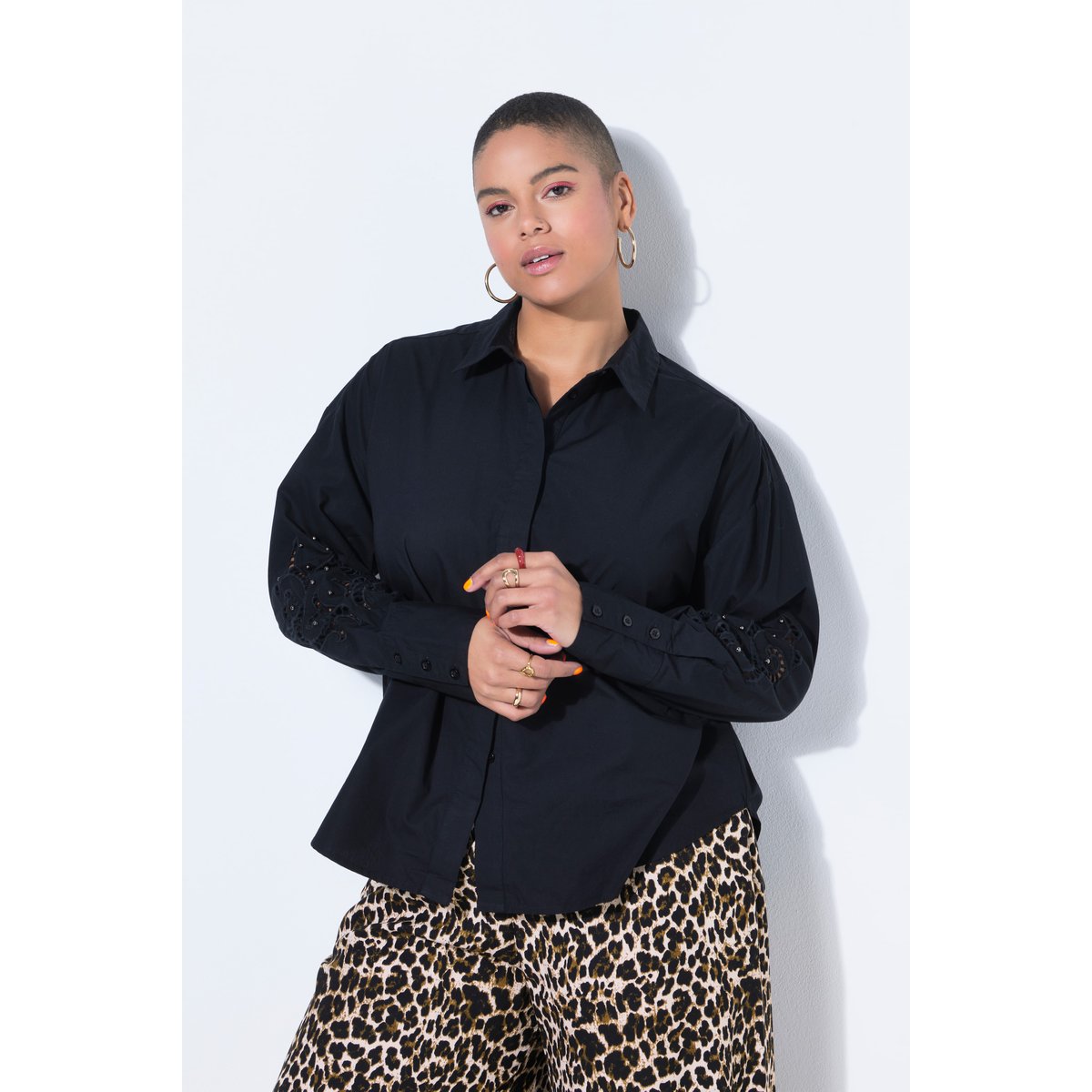 Chemisier coupe oversize noir, STUDIO UNTOLD