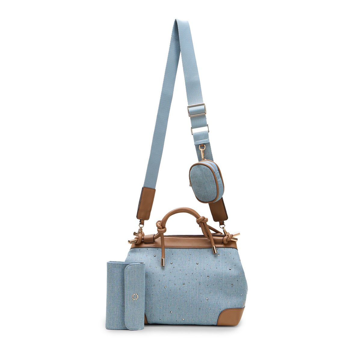 Sac à main style bowling light - blue, OLTRE