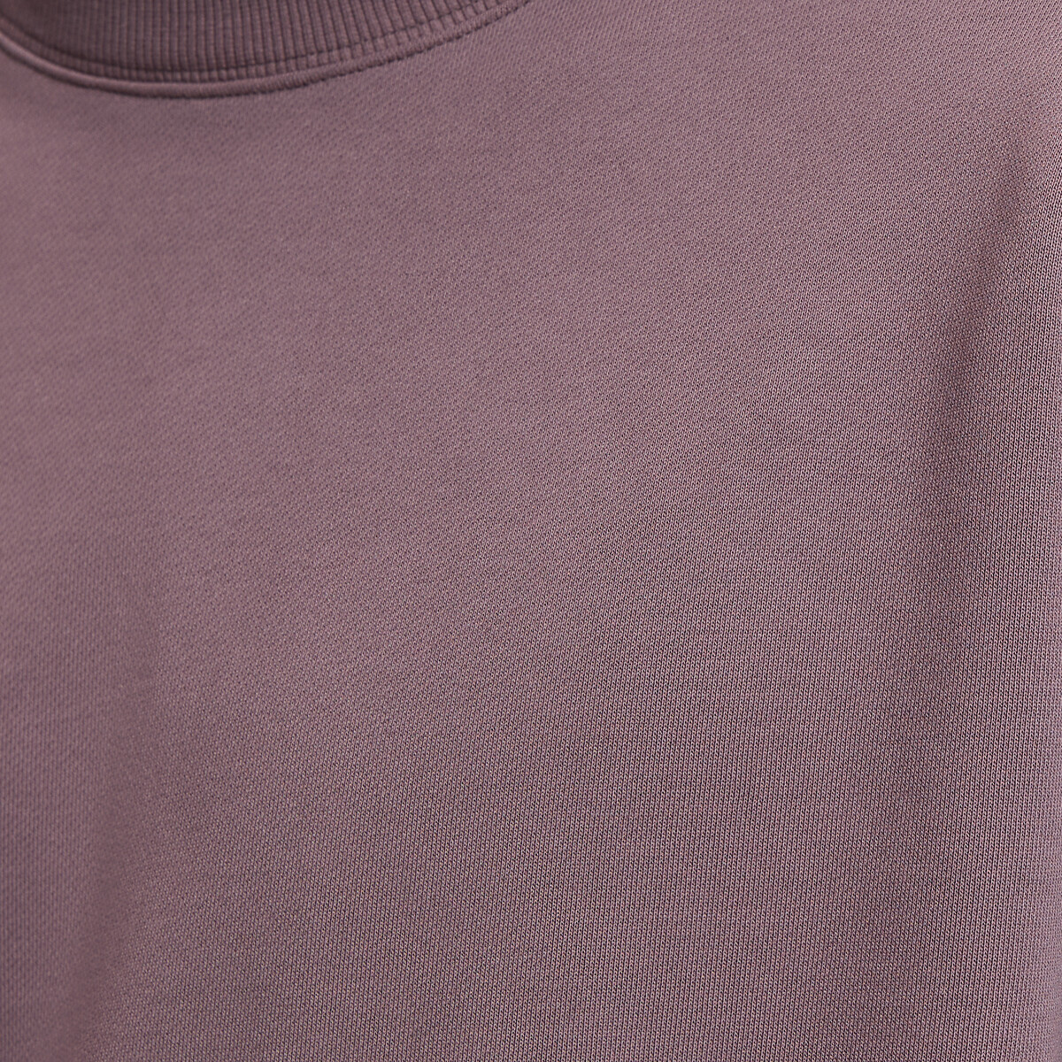 Sweat col rond stonewashed, effet délavé violet mauve grisé, LA REDOUTE COLLECTIONS