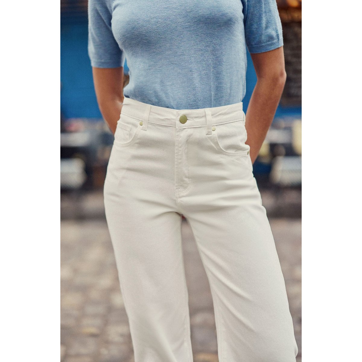 Jean uni ZEPHYR 10-blanc, LA PETITE ETOILE