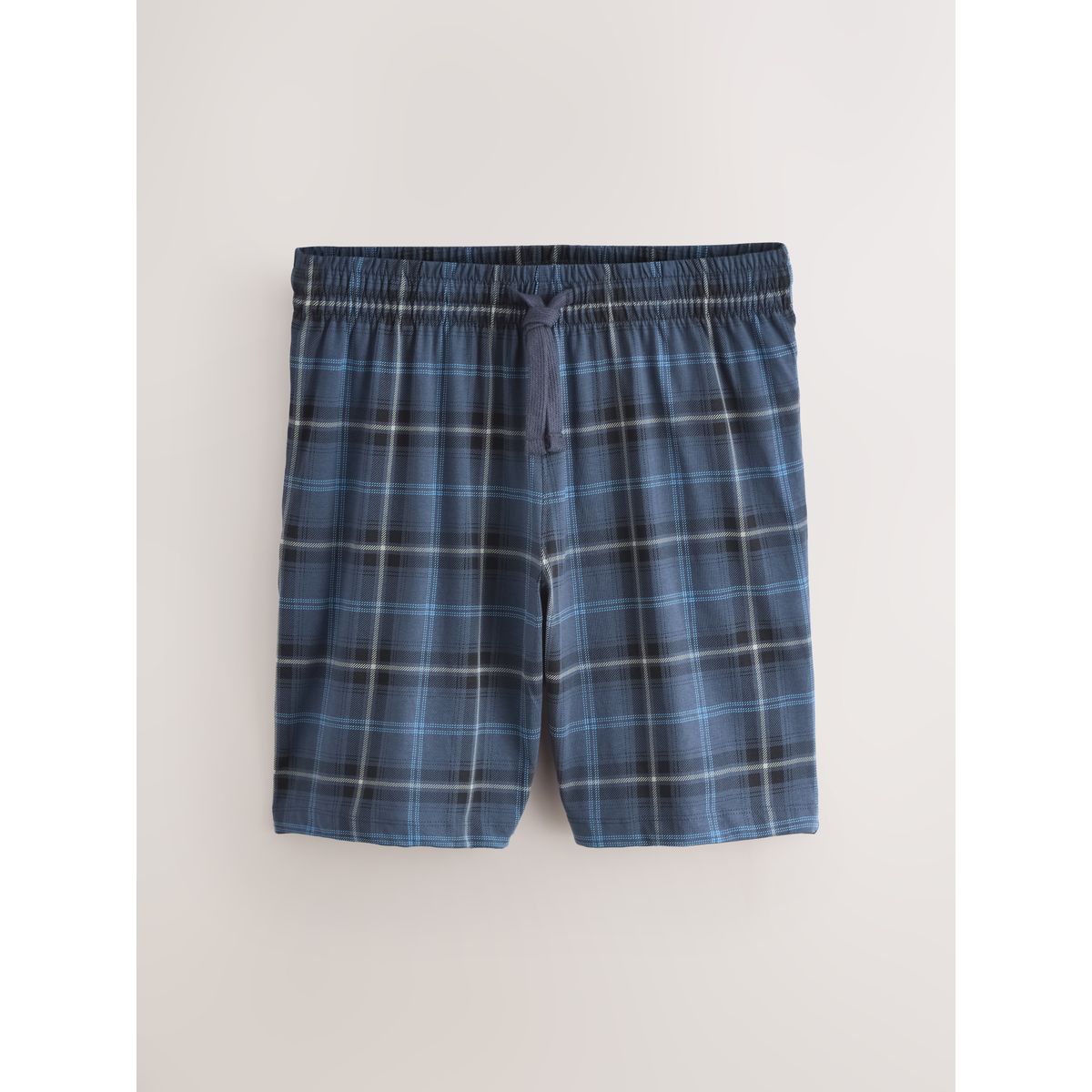 Pyjama en jersey à carreaux, lot de 2 noir/bleu marine, NEXT