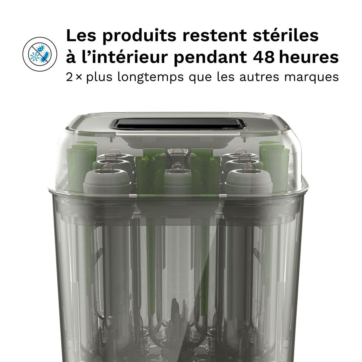 Stérilisateur et séchoir à biberons SuperQuick Dryer Advanced noir, BABY BREZZA