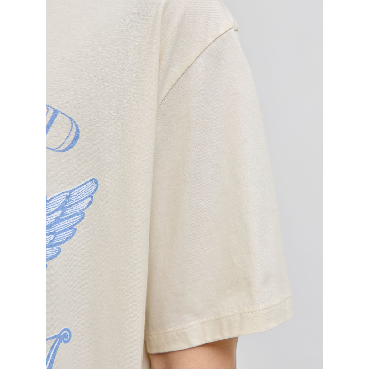 T-Shirt antique white, JACK & JONES