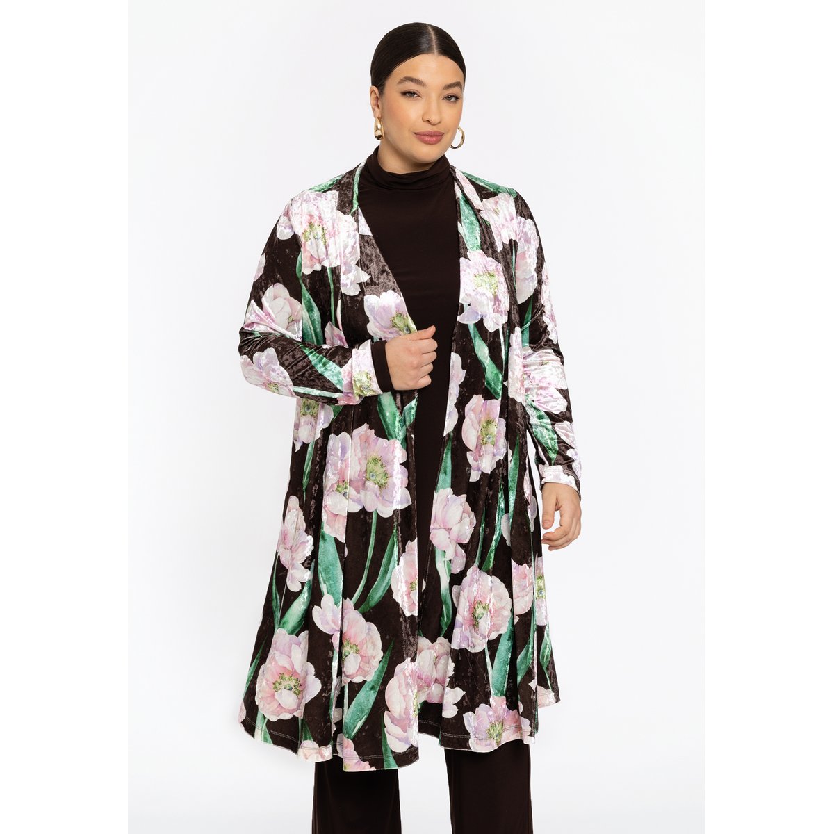 Gilet imprimée marron, YOEK