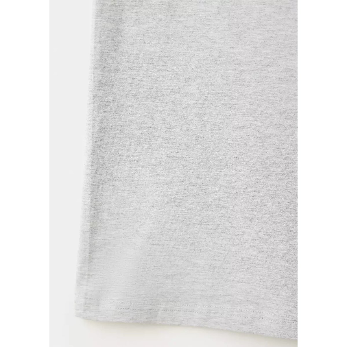 Leggings taille retournée gris chiné clair, MANGO TEEN