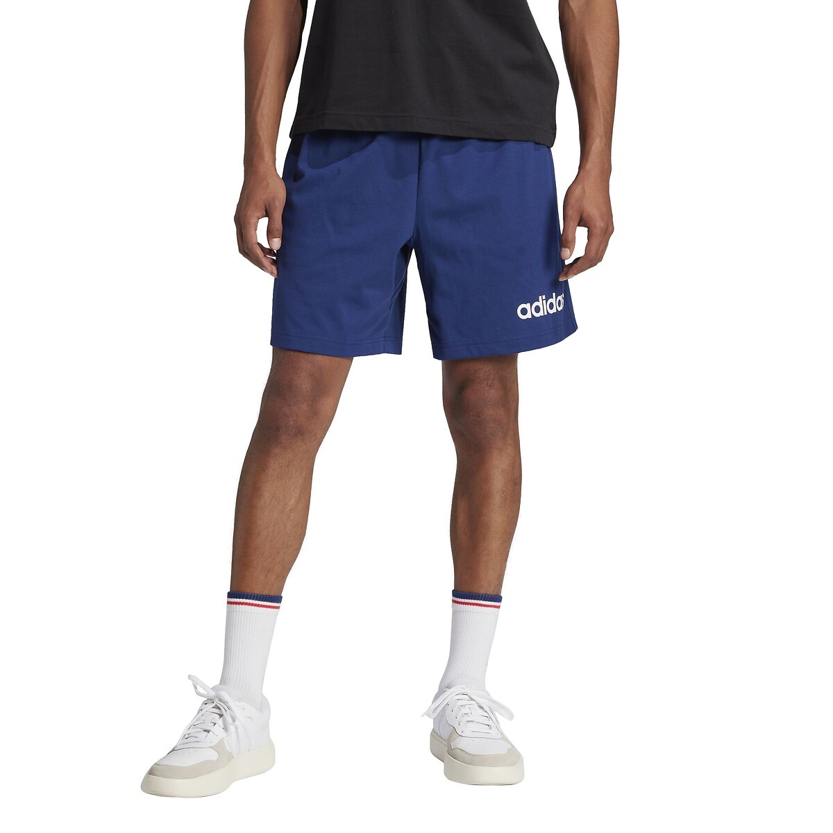 Essentiel Linear Logo Shorts navy blue, ADIDAS SPORTSWEAR